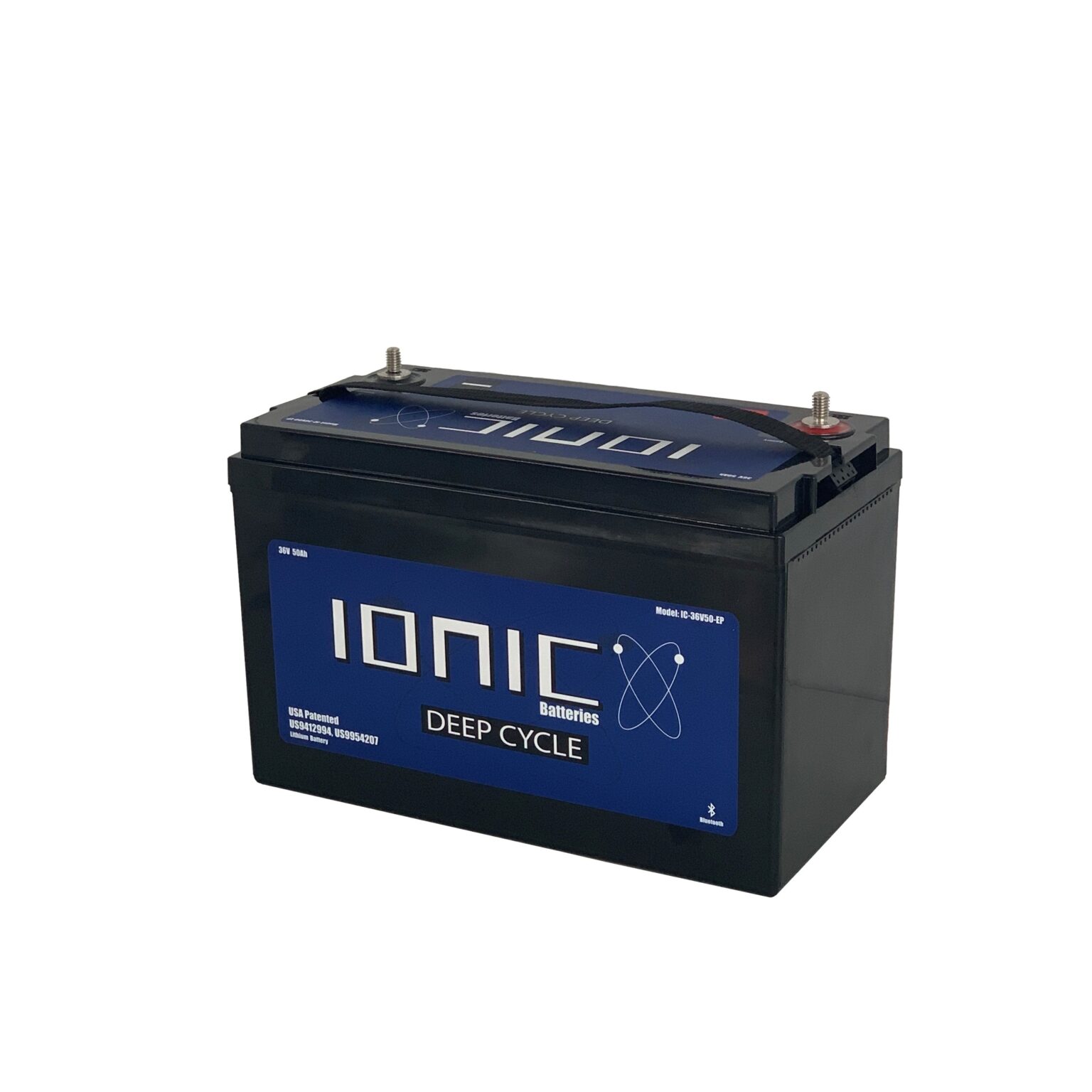 Ionic Batteries 36-Volt Lithium-Ion Deep Cycle Battery for Boats at Lake Fork - 50Ah with Easy Connection Terminals